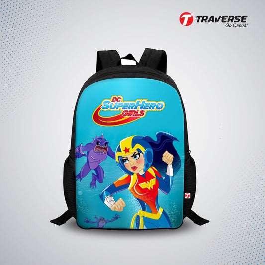 Supergirl Digital Printed Backpack for Class 1 to 3