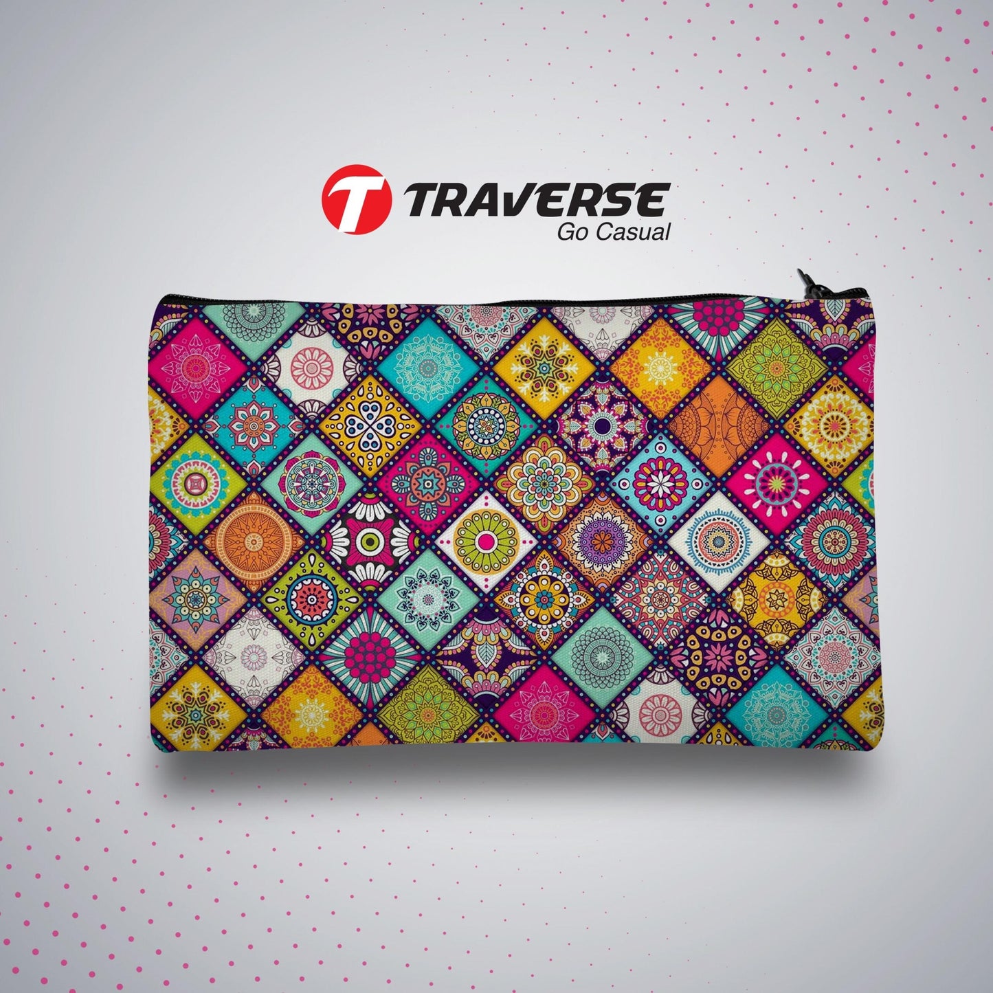 Collage Printed- Pencil Pouch (Digitally printed on Cloth)