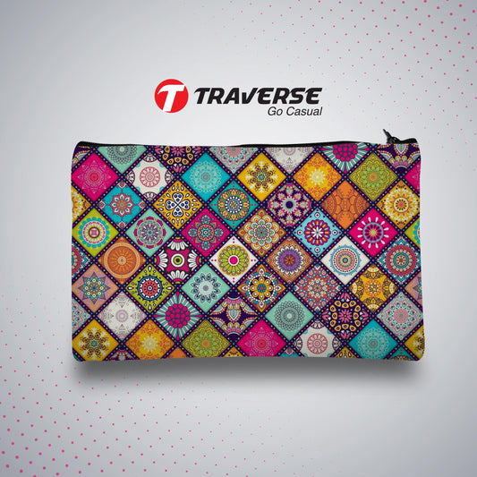 Collage Printed- Pencil Pouch (Digitally printed on Cloth)