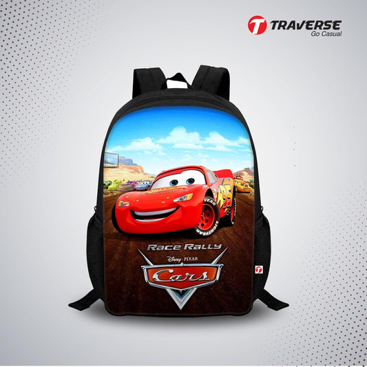 Kids Bag- Cars (Digital Printed Backpack for Class 1 to 3)
