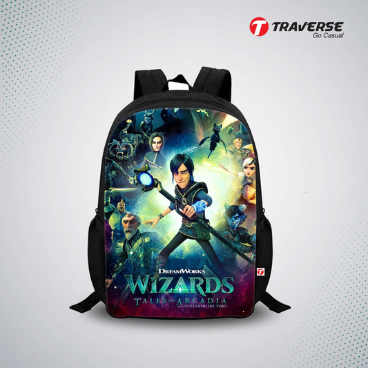 Wizard Digital Printed Backpack for Class 1 to 3