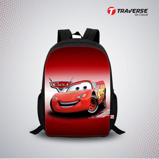 Kids Bag- Cars (Digital Printed Backpack for Class 1 to 3)