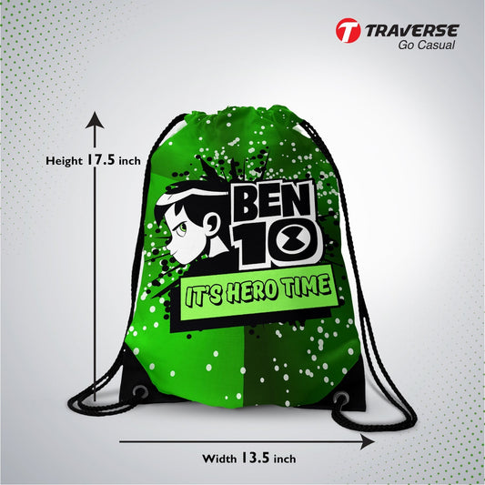 Ben 10 Digitally Printed Drawstring Bag