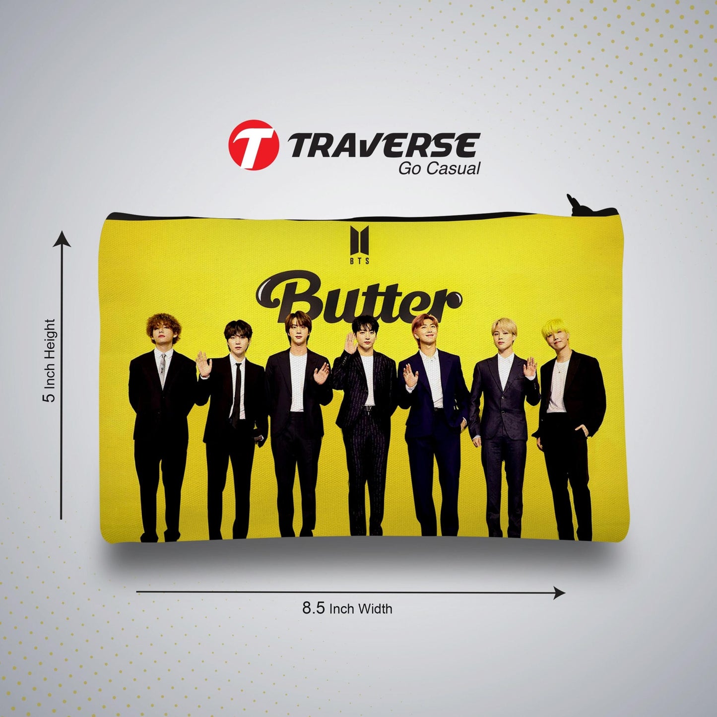 BTS Pencil Pouch (Digitally printed on Cloth)