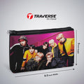 2 Zipper-BTS Pencil Pouch  (Digitally Printed On Both Side) By Traverse