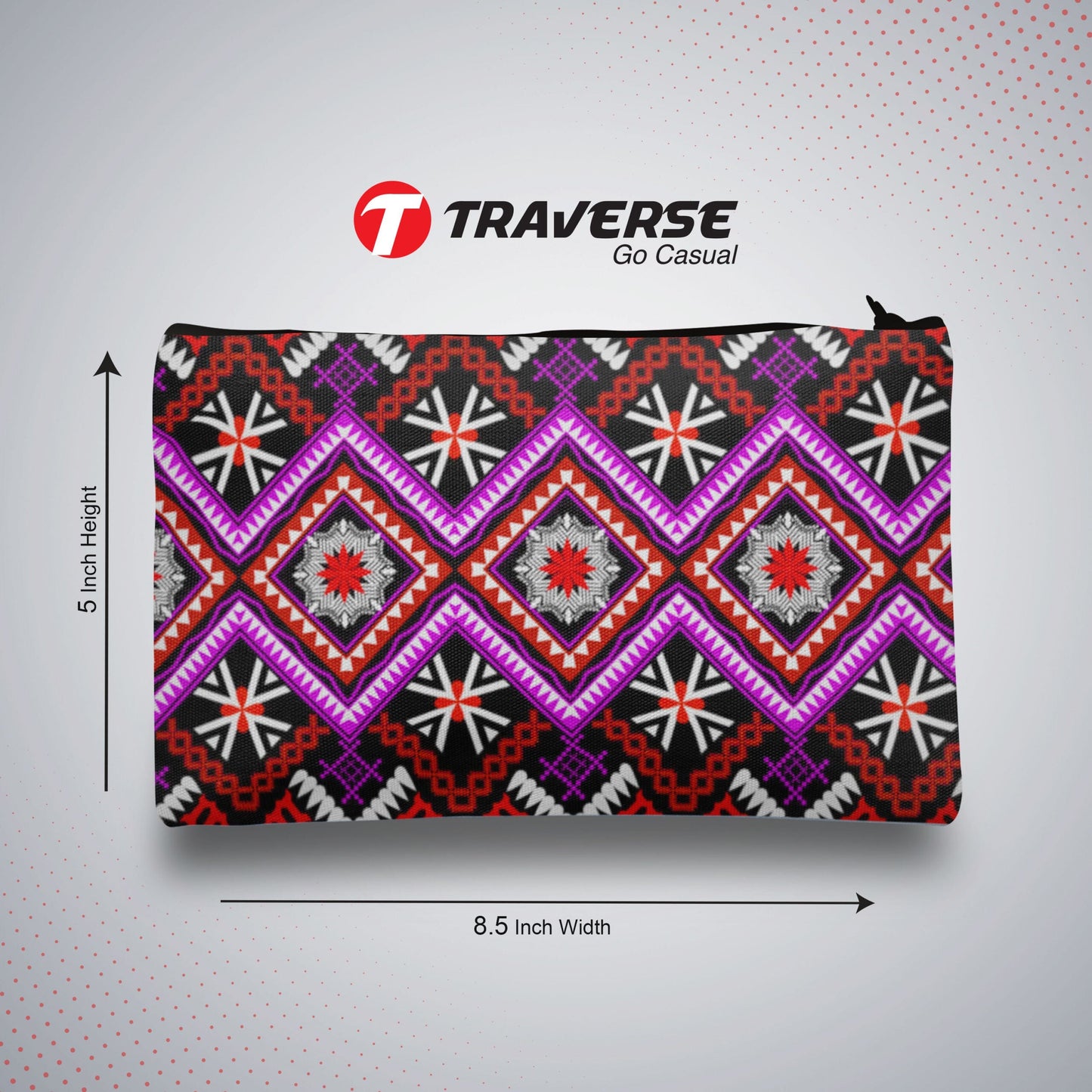 Floral Pencil Pouch For Girls (Digitally printed on Cloth)
