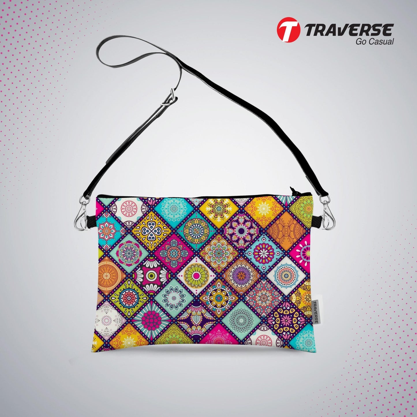 Collage Printed- Pencil Pouch (Digitally printed on Cloth)