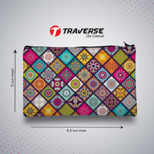 Collage Printed- Pencil Pouch (Digitally printed on Cloth)