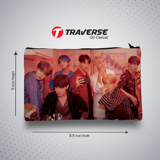 BTS - Pencil Pouch (Digitally printed on Cloth)