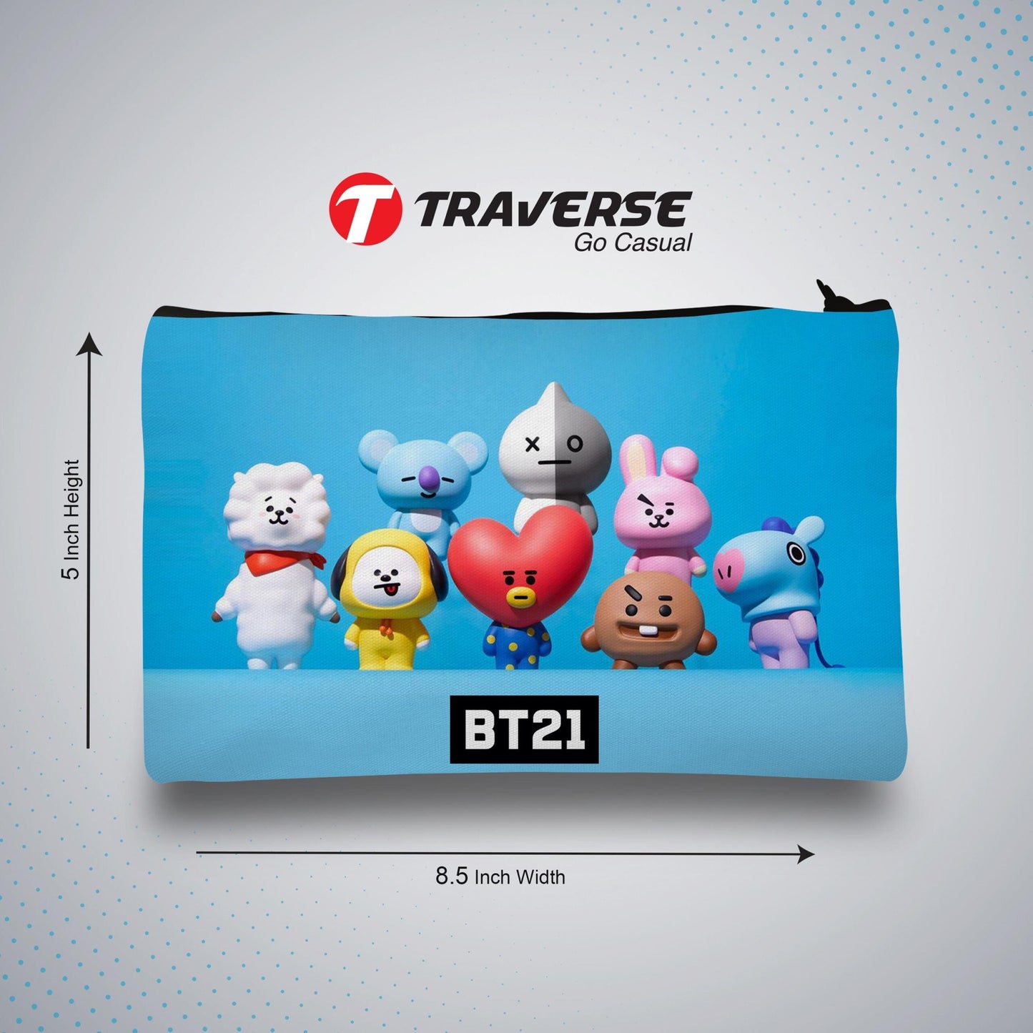 BT-21 Pencil Pouch (Digitally printed on Cloth)