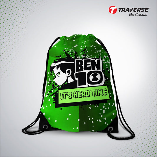 Ben 10 Digitally Printed Drawstring Bag