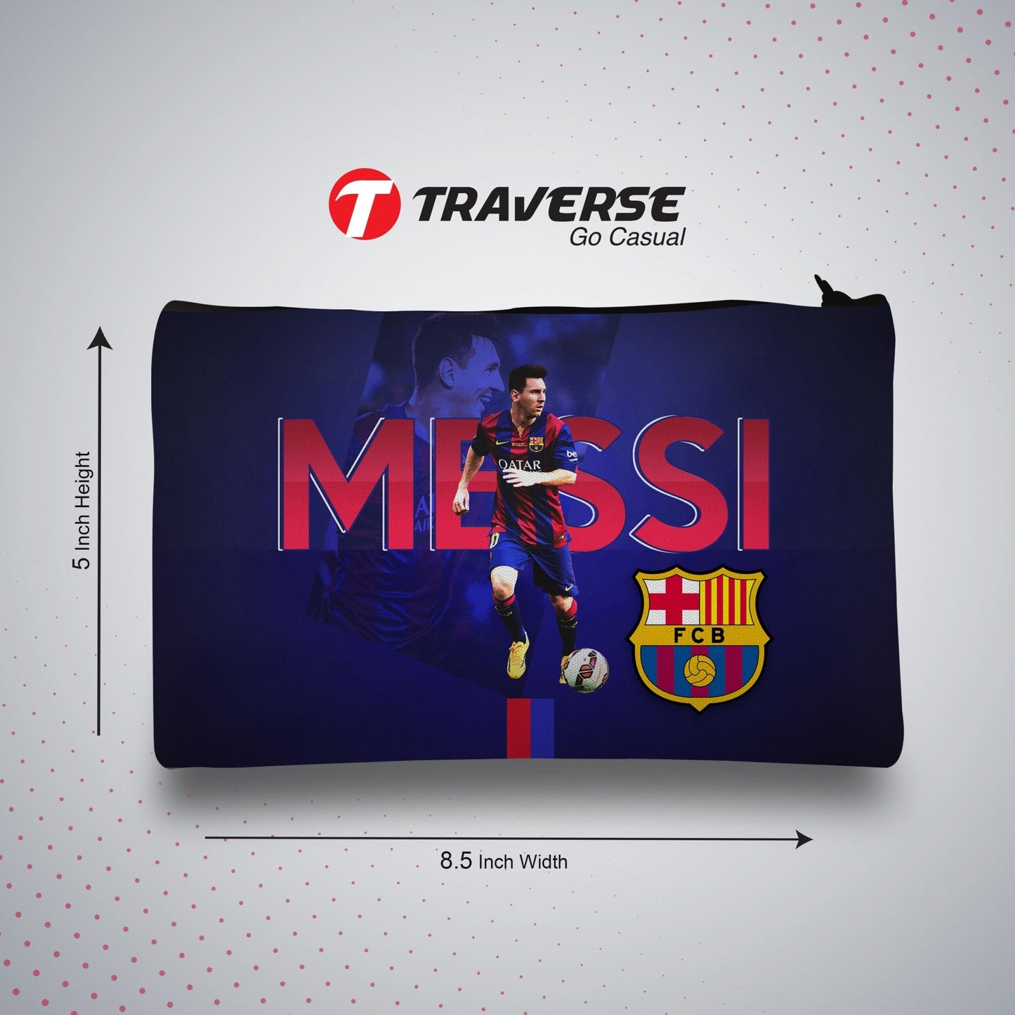 Messi FCB Pencil Pouch (Digitally printed on Cloth)