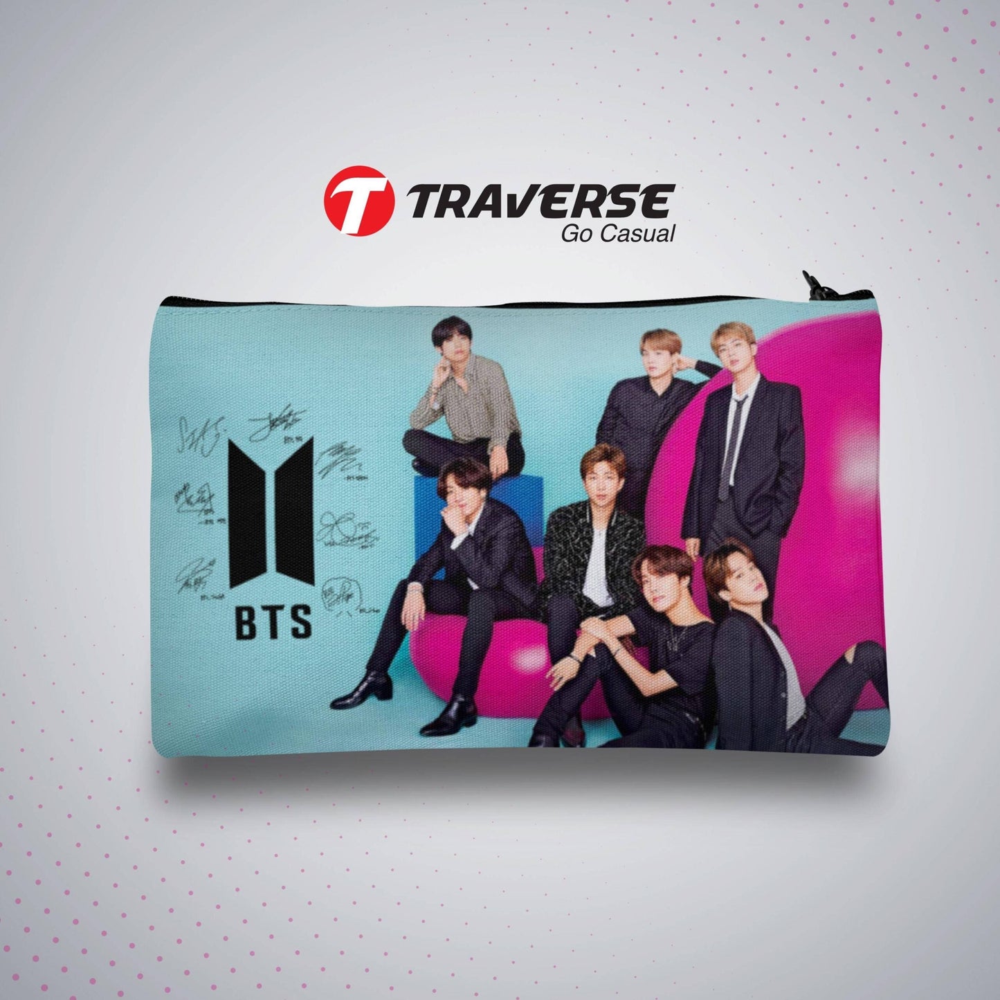 BTS Pencil / Pen  Pouch   (Digitally printed on Cloth)