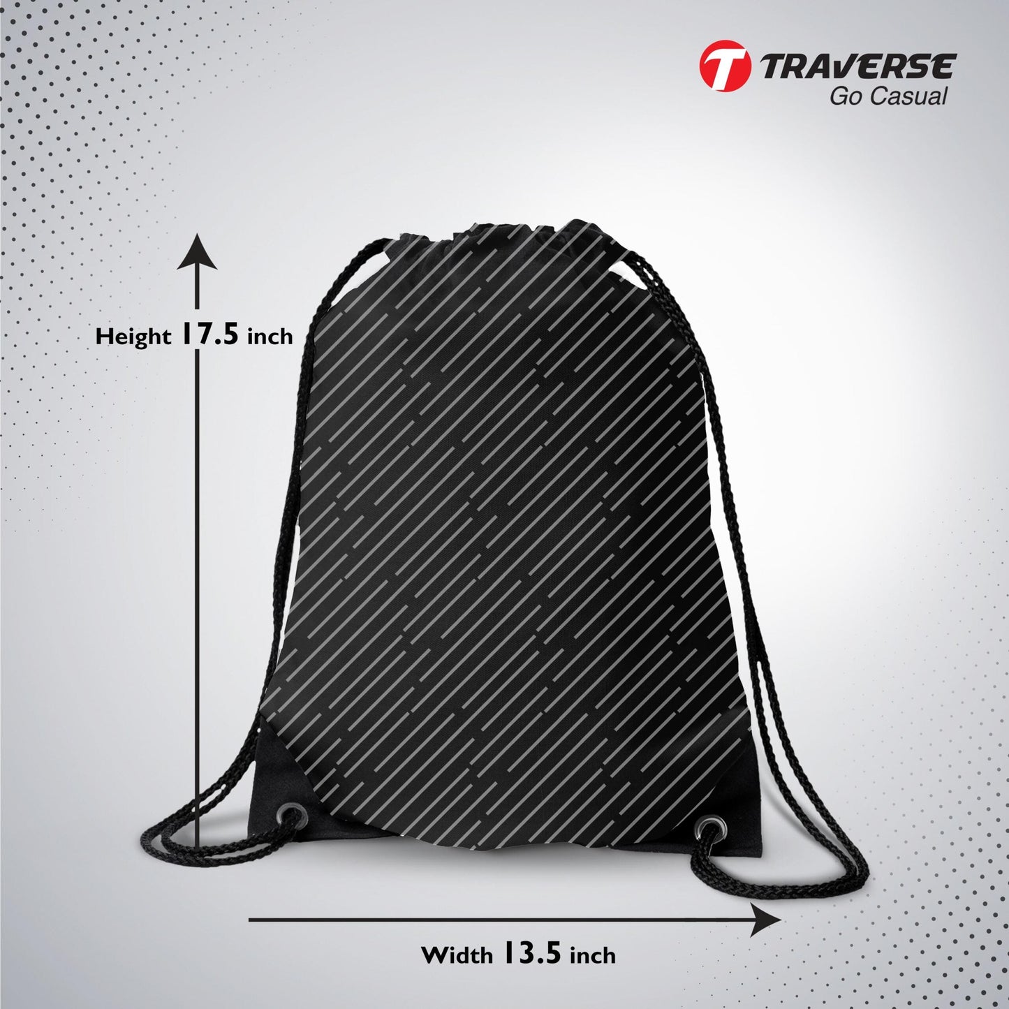 Black Drawstring Bag