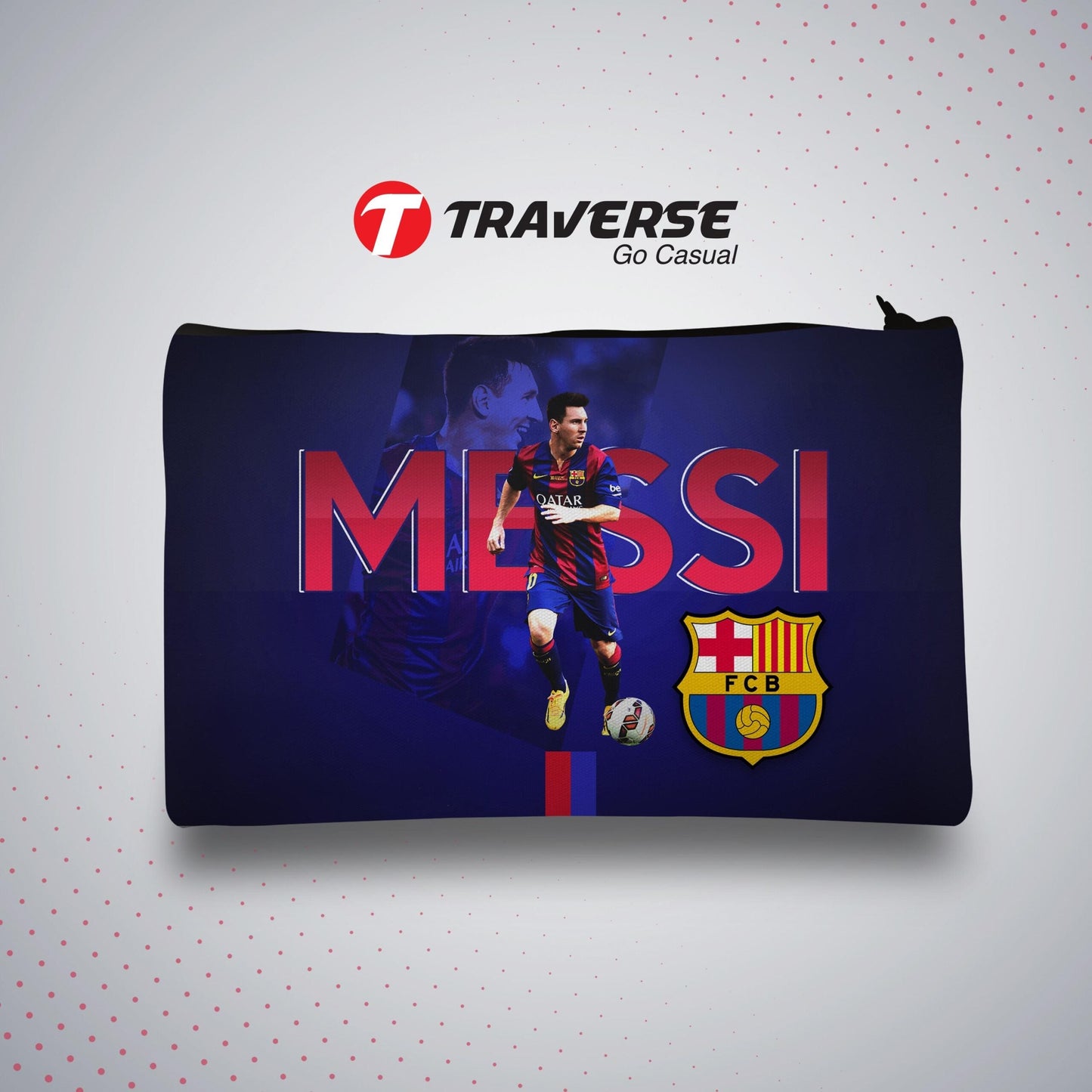 Messi FCB Pencil Pouch (Digitally printed on Cloth)
