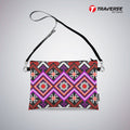 Girl Floral Pouch - (Digitally printed on Cloth) With Shoulder Strap.