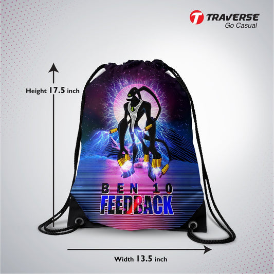 Ben 10 Digitally Printed Drawstring Bag