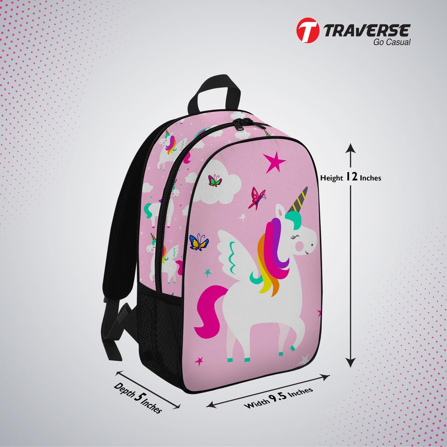 Kids Bag- Unicorn , Backpack for Kindergarten (KG), Pre-school classes. Allover printed
