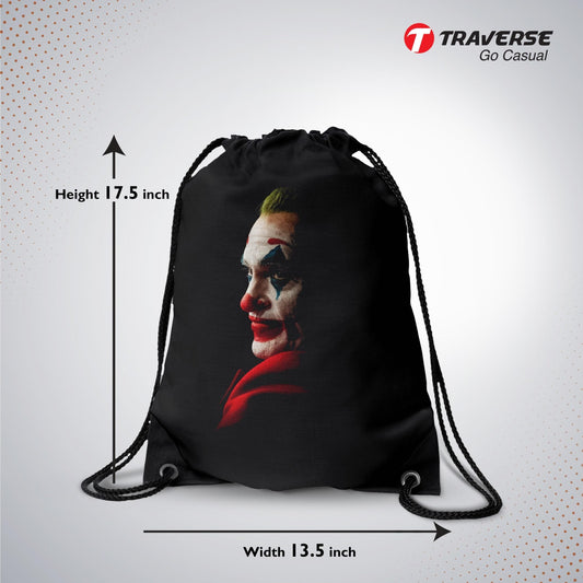 Joker Digitally Printed Drawstring Bag