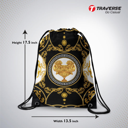 Versace Digitally Printed Drawstring Bag