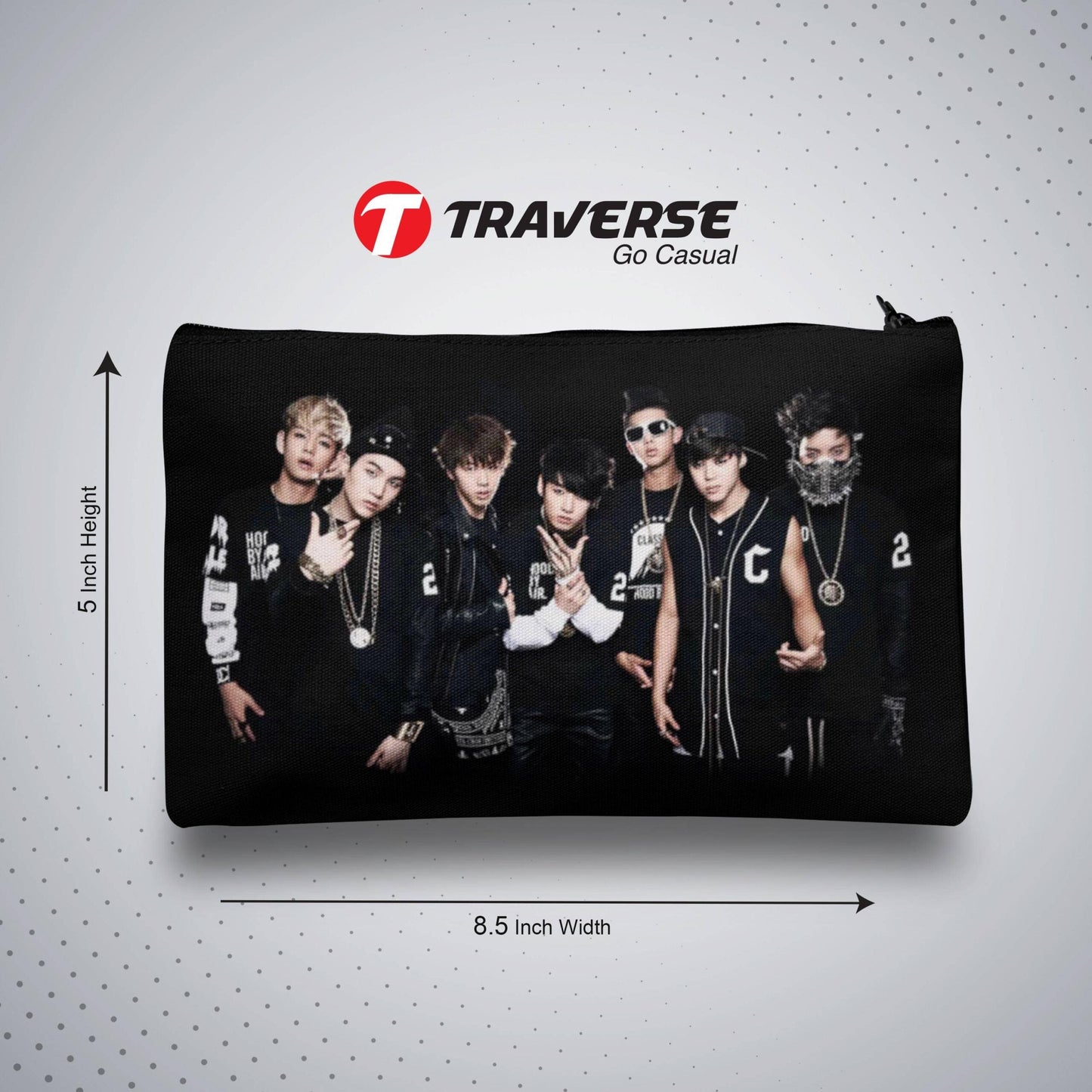 BTS Pencil / Pen  Pouch   (Digitally printed on Cloth)