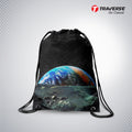 Space Digitally Printed Drawstring Bag