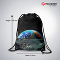 Space Digitally Printed Drawstring Bag