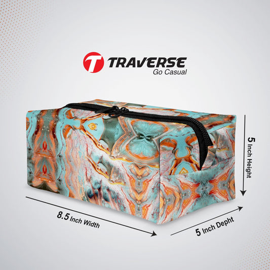 Abstract Box Pouch (Digitally printed on Cloth)