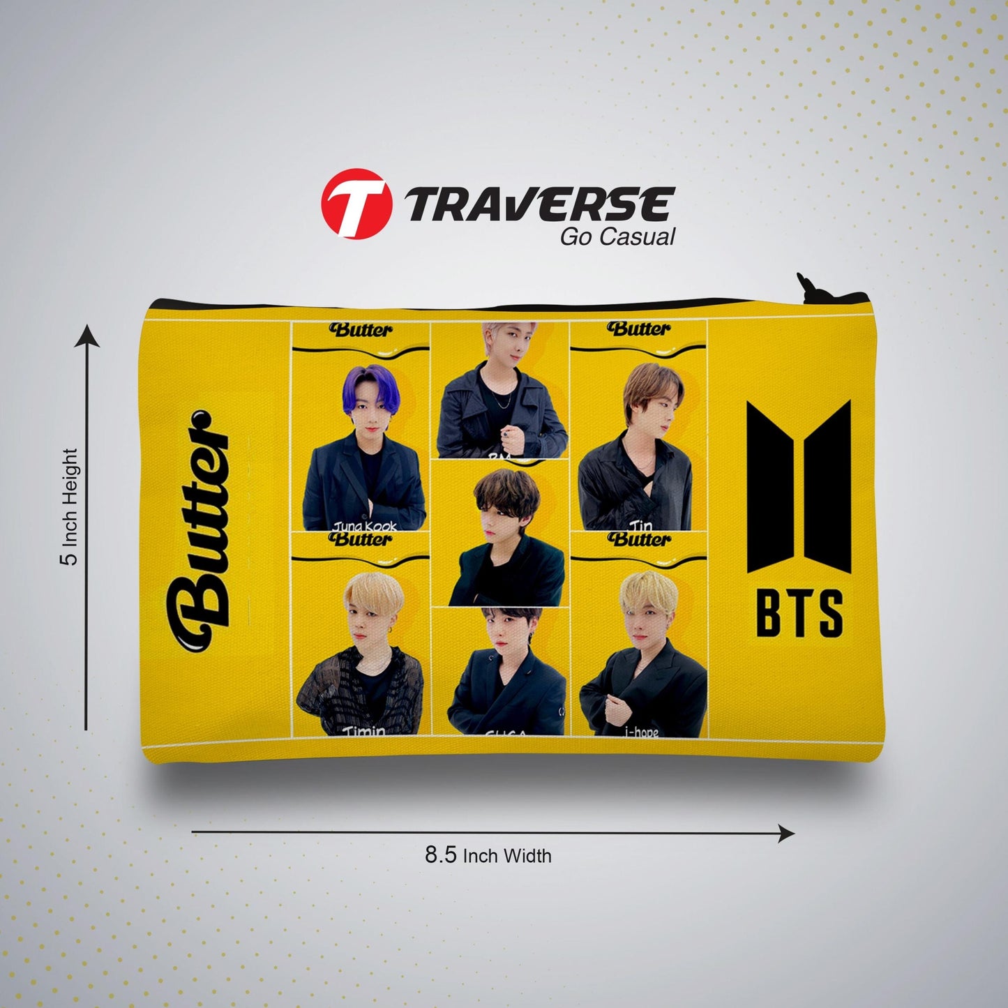 BTS Pencil Pouch (Digitally printed on Cloth)