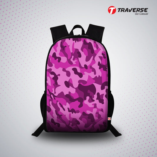 Camouflage (Pink tone - Digital printed Backpack)