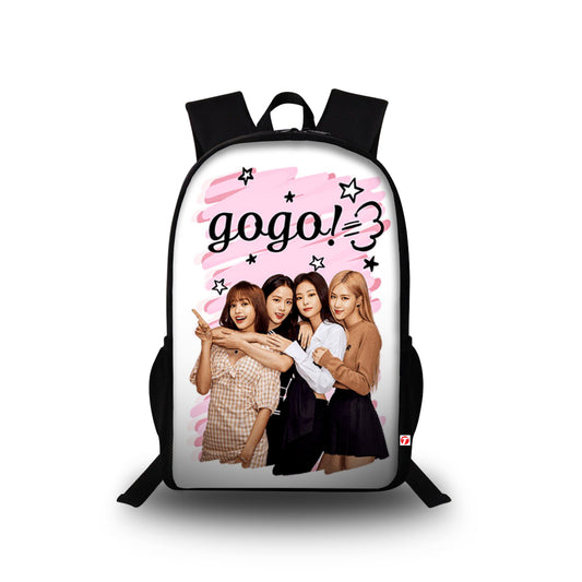 Black Pink Digital Printed Bag for Girls