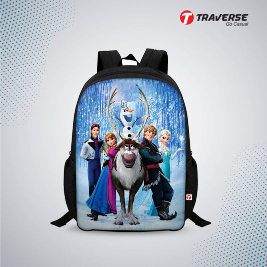 Kids Bag- Frozen Digital Printed Backpack for Class 1 to 3