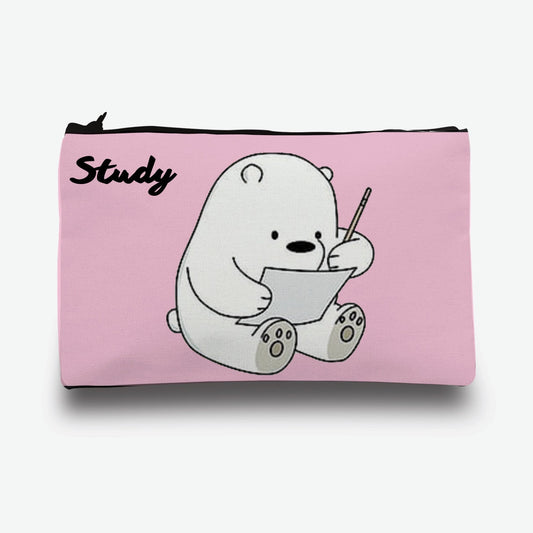 Traverse Bears pencil pouch for boys & girls. Digitally printed on Fabric with both sides printed