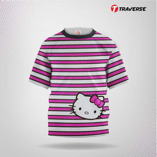 Hello Kitty Digitally Printed Fashion T-shirt for Kids by Traverse