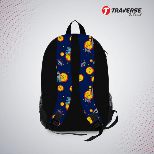 Kids Bag- Space Shuttle , Backpack for Kindergarten (KG), Pre-school classes. Allover printed