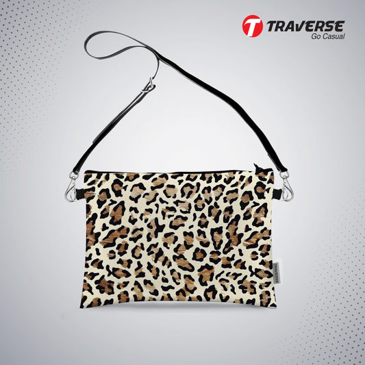 Girl - Pouch for printer stationary (Digitally printed on Cloth) with shoulder strap