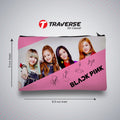 Black Pink Pencil Pouch (Digitally printed on Cloth)
