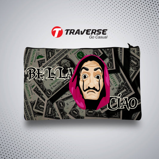 Money Heist Pencil Pouch (Digitally printed on Cloth)
