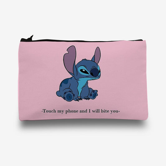Traverse Lilo & Stitch Cartoon pencil pouch for boys & girls. Digitally printed on Fabric with both sides printed