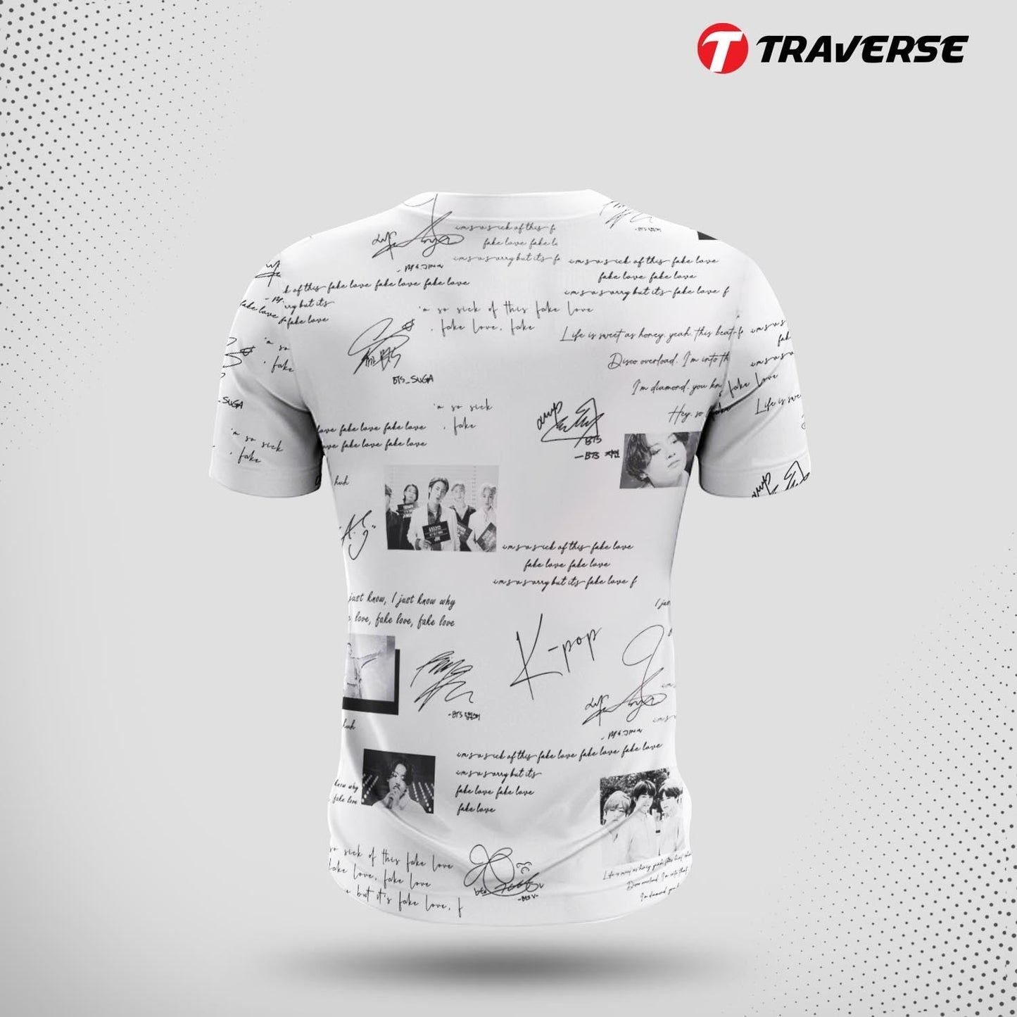 BTS Digitally Printed Fashion T-Shirt for Men by Traverse