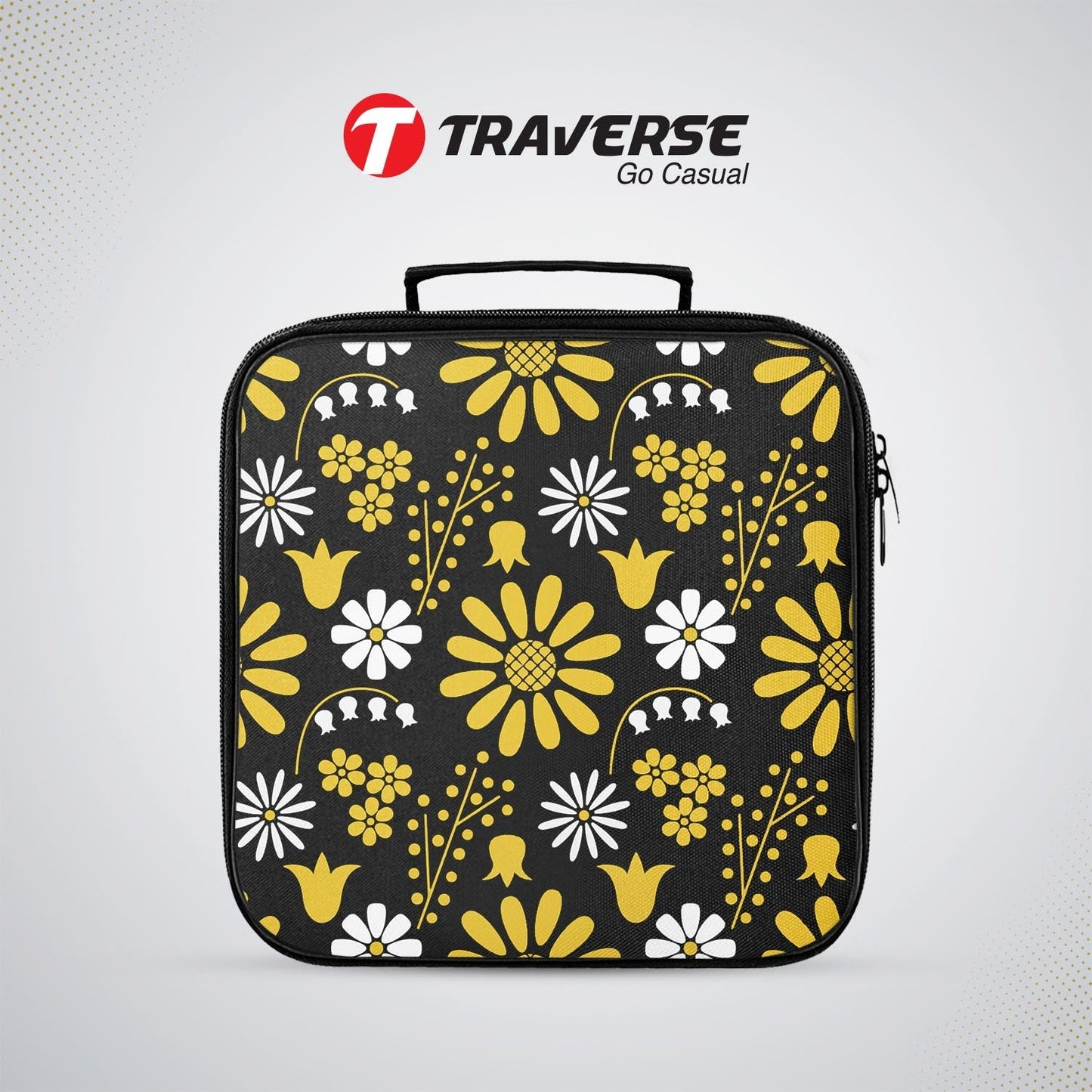 Floral Sandwich/Lunch box for kids (Digitally printed on Cloth) by Traverse