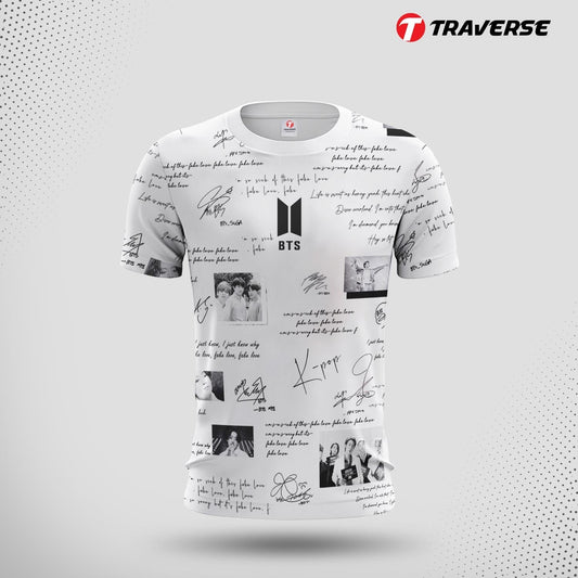 BTS Digitally Printed Fashion T-Shirt for Men by Traverse