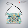Girl Abstract design - Pouch (Digitally printed on Cloth) with shoulder strap