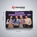 Black Pink Pencil Pouch (Digitally printed on Cloth)