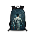 Traverse Ronaldo Bags For Boys & Girls. Digitally printed on Fabric with latest technology. Dual Compartment large backpack