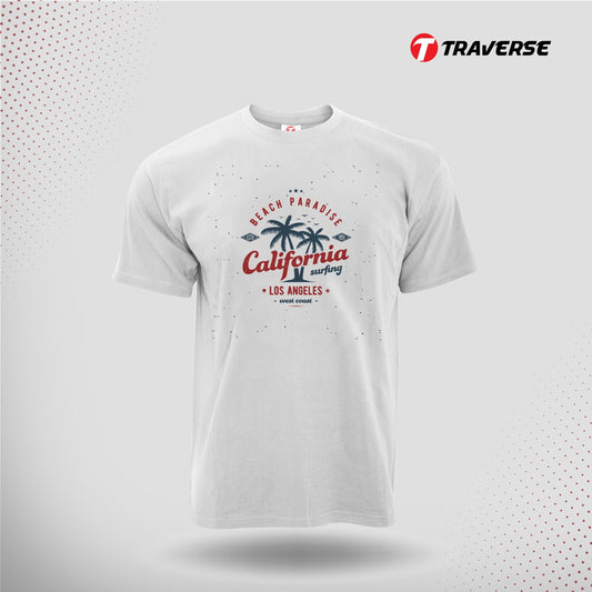 California Digitally Printed Fashion T-Shirt for Men by Traverse