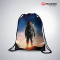 Astronaut Digitally Printed Drawstring Bag