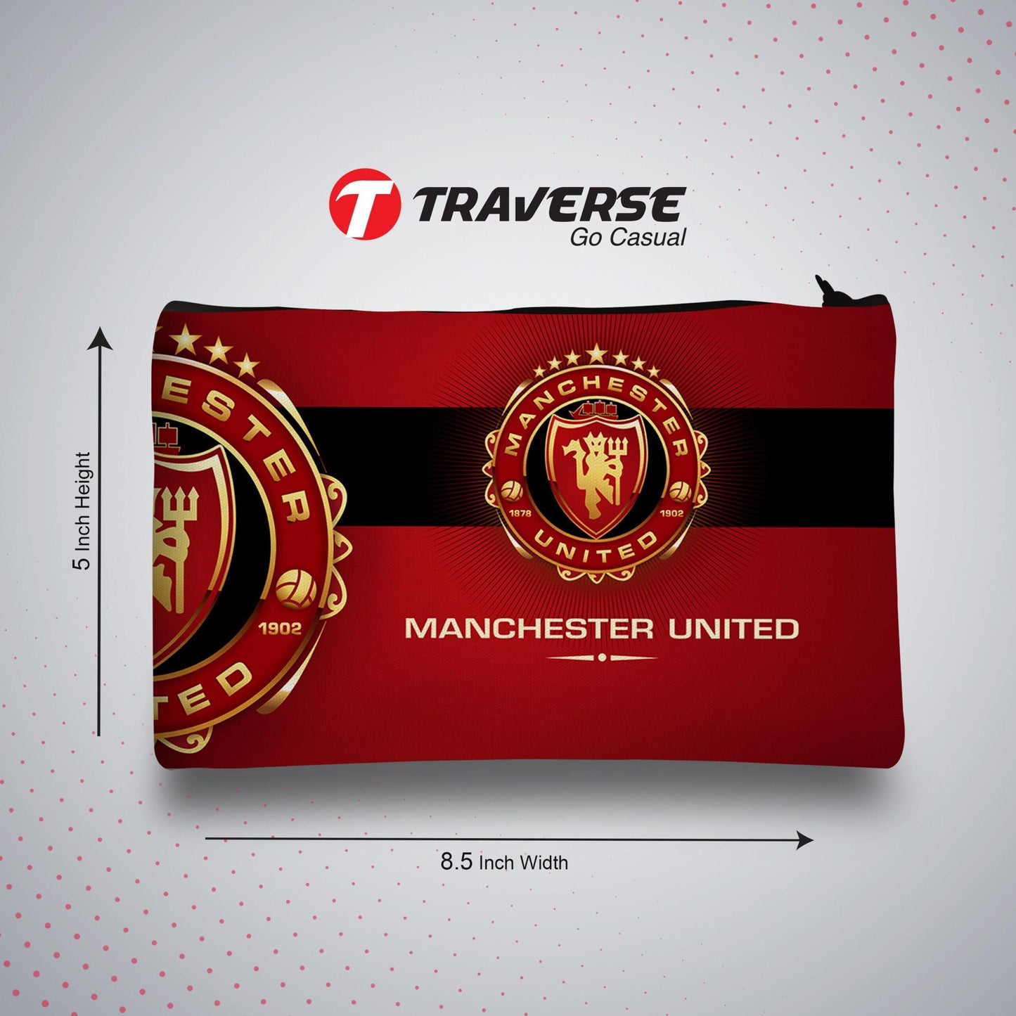 Manchester United - Pencil Pouch (Digitally printed on Cloth)