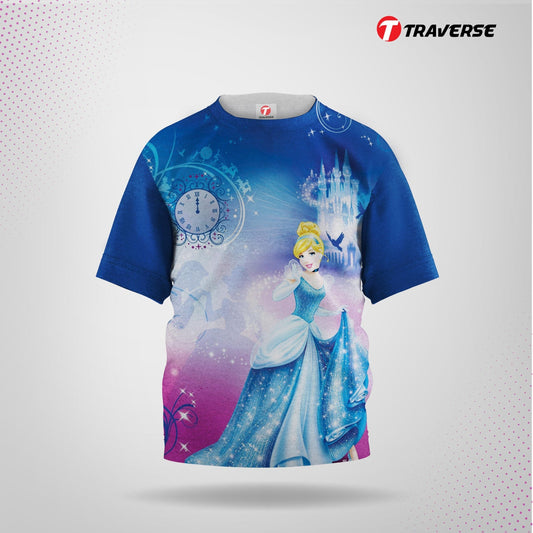Cinderella Digitally Printed Fashion T-shirt for Kids by Traverse