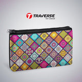 2 Zipper-Collage Printed Pencil Pouch  (Digitally Printed On Both Side) By Traverse